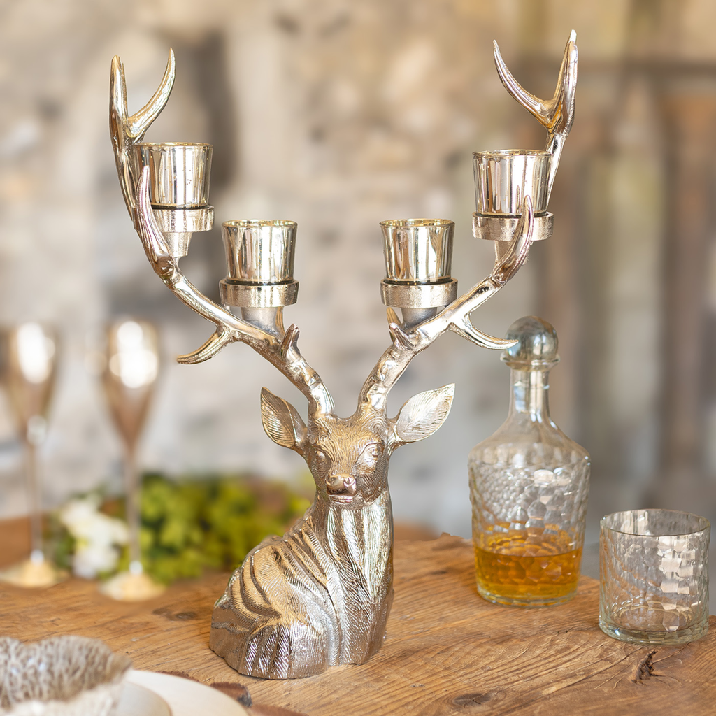 Culinary Concepts Stag  Four Votive and Candle Holder