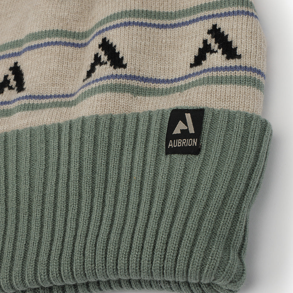 Aubrion React Bobble Hat - Sage/Sand