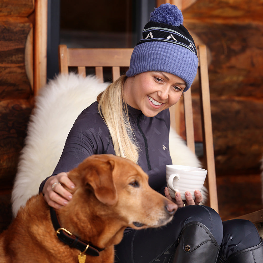 Aubrion React Bobble Hat - Sky/Shadow