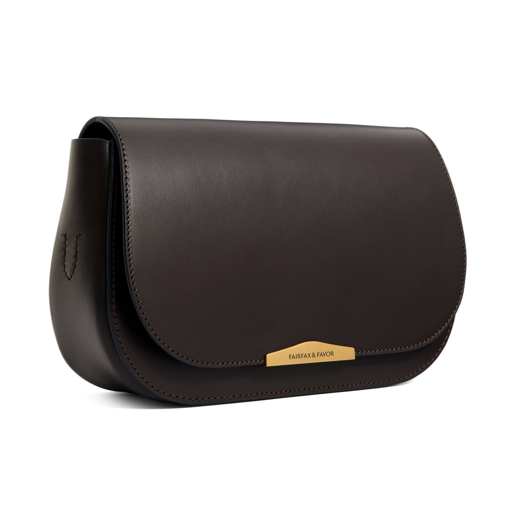 Fairfax and Favor Rye Cross Body Bag - Mahogany Leather