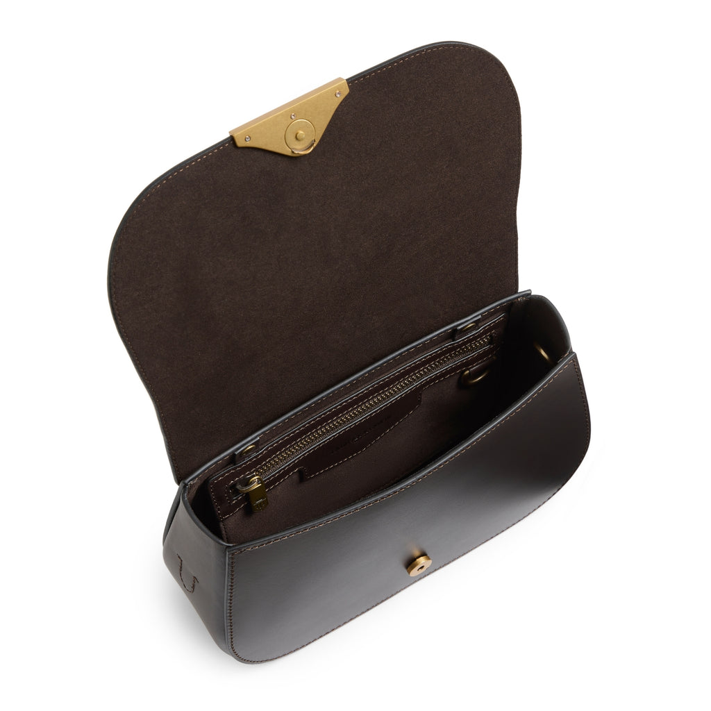 Fairfax and Favor Rye Cross Body Bag - Mahogany Leather