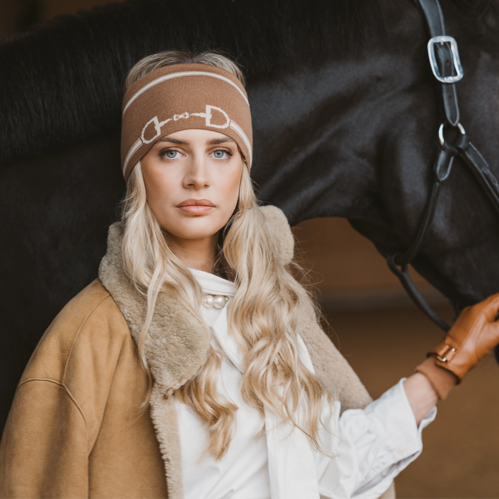 Waring Brooke Snaffle Headband/Snood - Tan