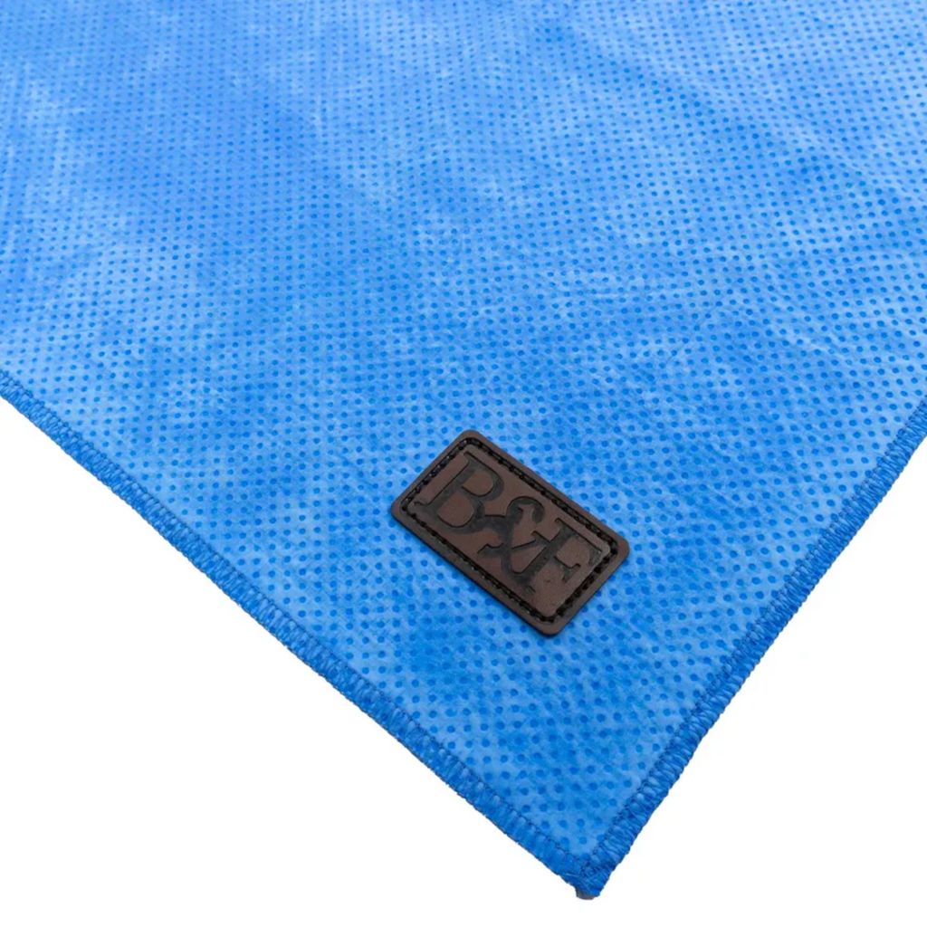 Benji and Flo Quick Dry Dog Towel - Blue one size