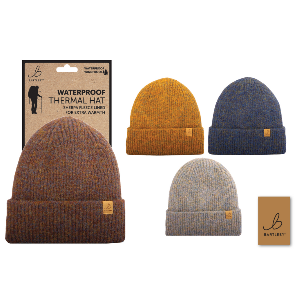 Bartleby Sherpa Lined Brushed Yarn Waterproof Hat