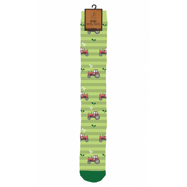 Bartleby Kids Funky Welly Socks - Little Tractor