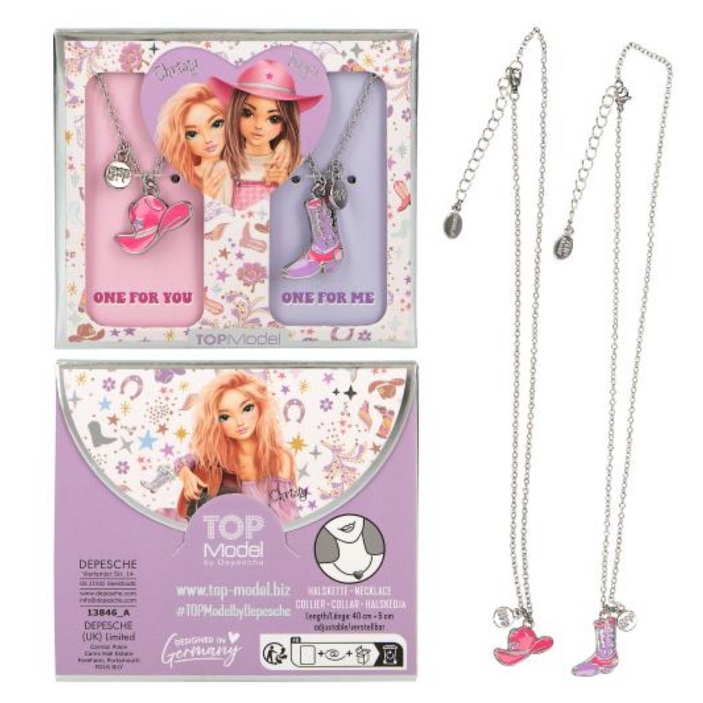 TOPModel BFF Necklace With Boots and Hat - Cowgirl