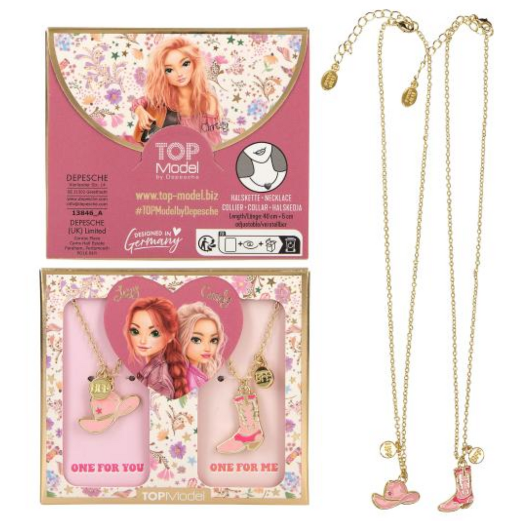 TOPModel BFF Necklace With Boots and Hat - Cowgirl