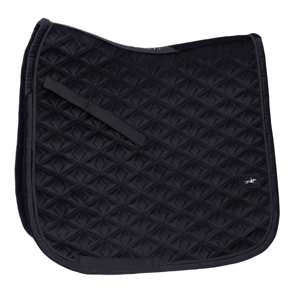 Schockemohle Saddlepad SP Velvet D Style - Dark Grey