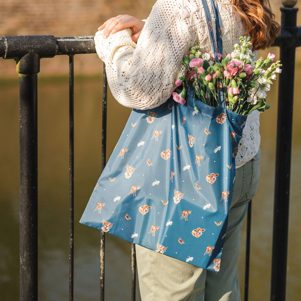 Wrendale Foldable Shopping Bag - Farmyard Friends