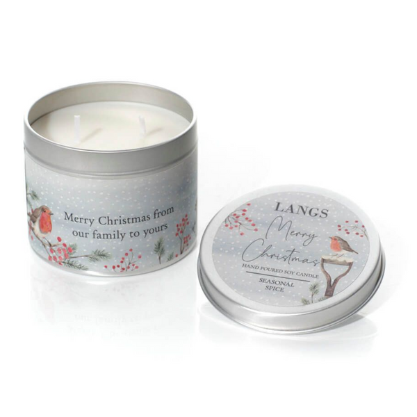 Langs Merry Christmas Candle Tin