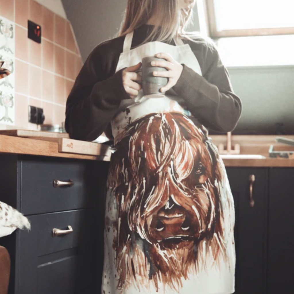 Meg Hawkins Highland Cow Apron