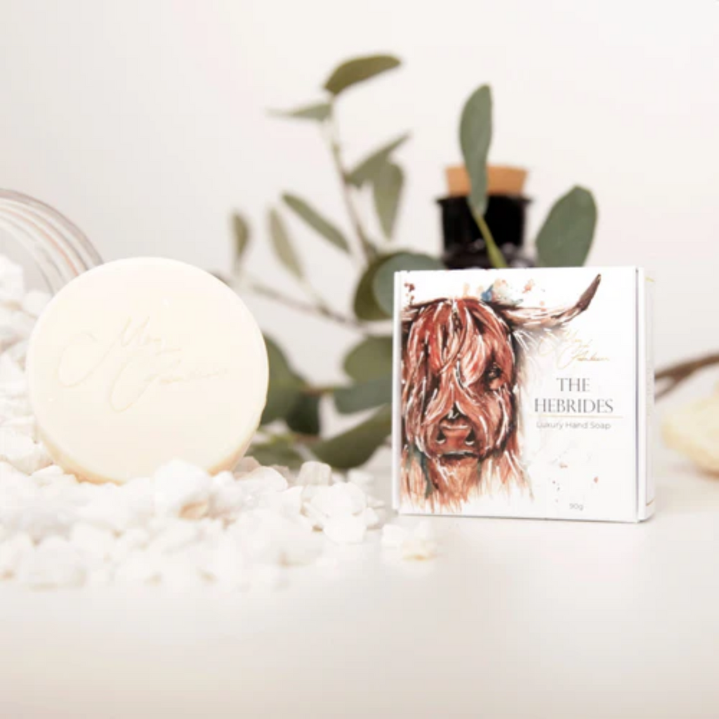 Meg Hawkins 'The Hebrides' Highland Cow Design Soap