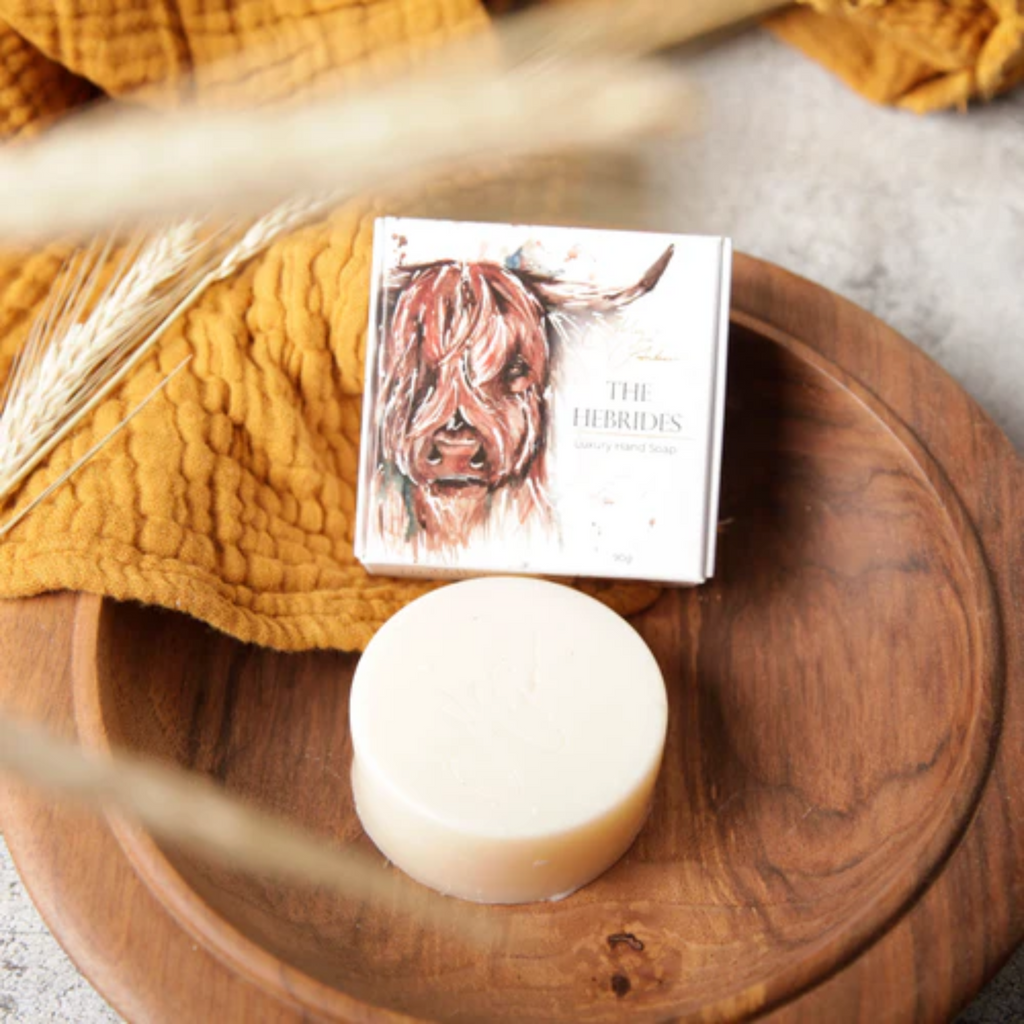 Meg Hawkins 'The Hebrides' Highland Cow Design Soap