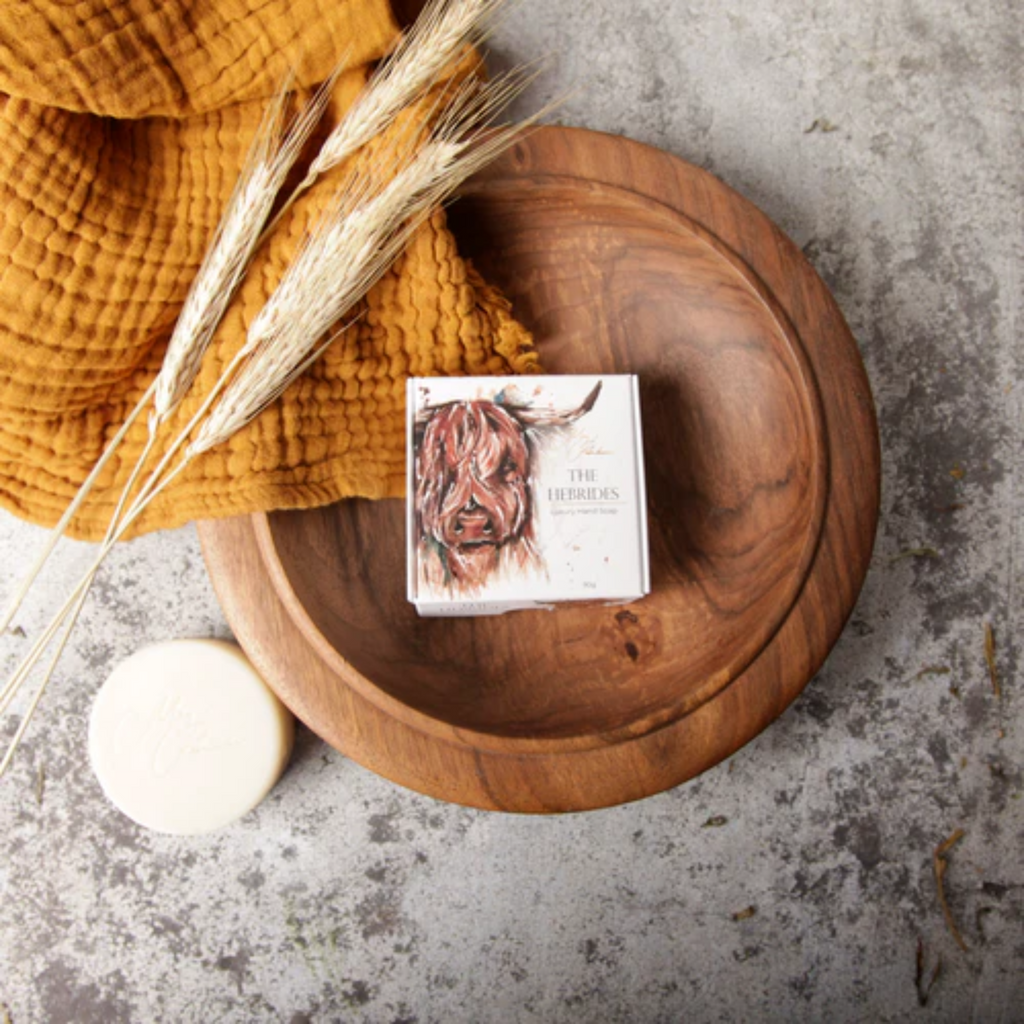Meg Hawkins 'The Hebrides' Highland Cow Design Soap