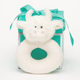 Jomanda Highland Cow Baby Soft Toy Rattle Cream - 10cm