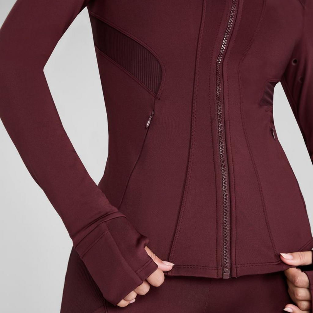 Aztec Diamond Core Fitted Jacket - Cherry
