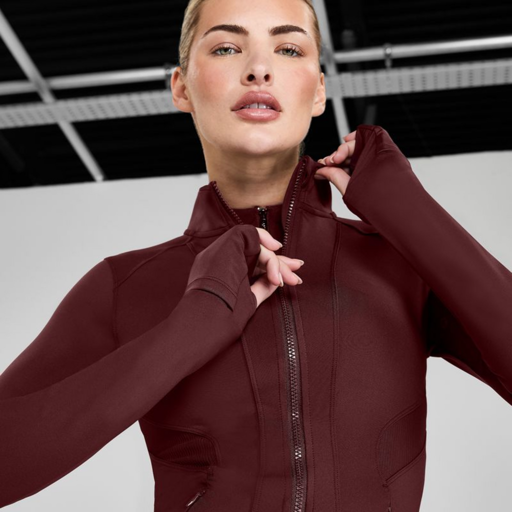Aztec Diamond Core Fitted Jacket - Cherry