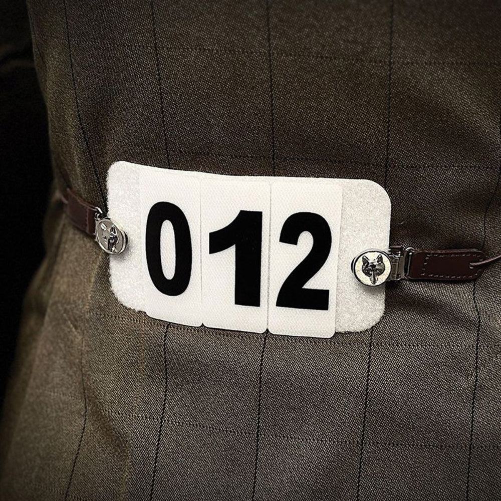 Equetech Showing Number Clips - Brown