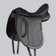 Premier Equine Montpellier Synthetic Dressage Saddle - Black