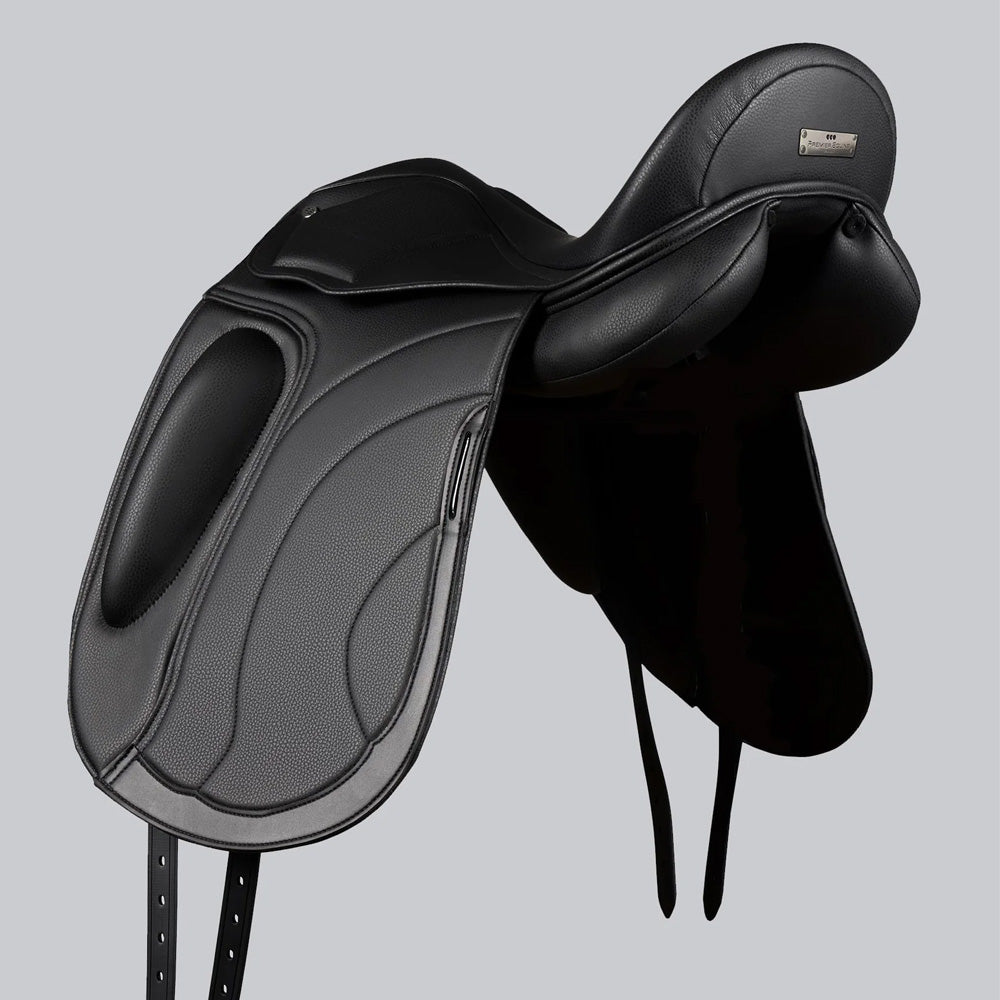 Premier Equine Montpellier Synthetic Dressage Saddle - Black
