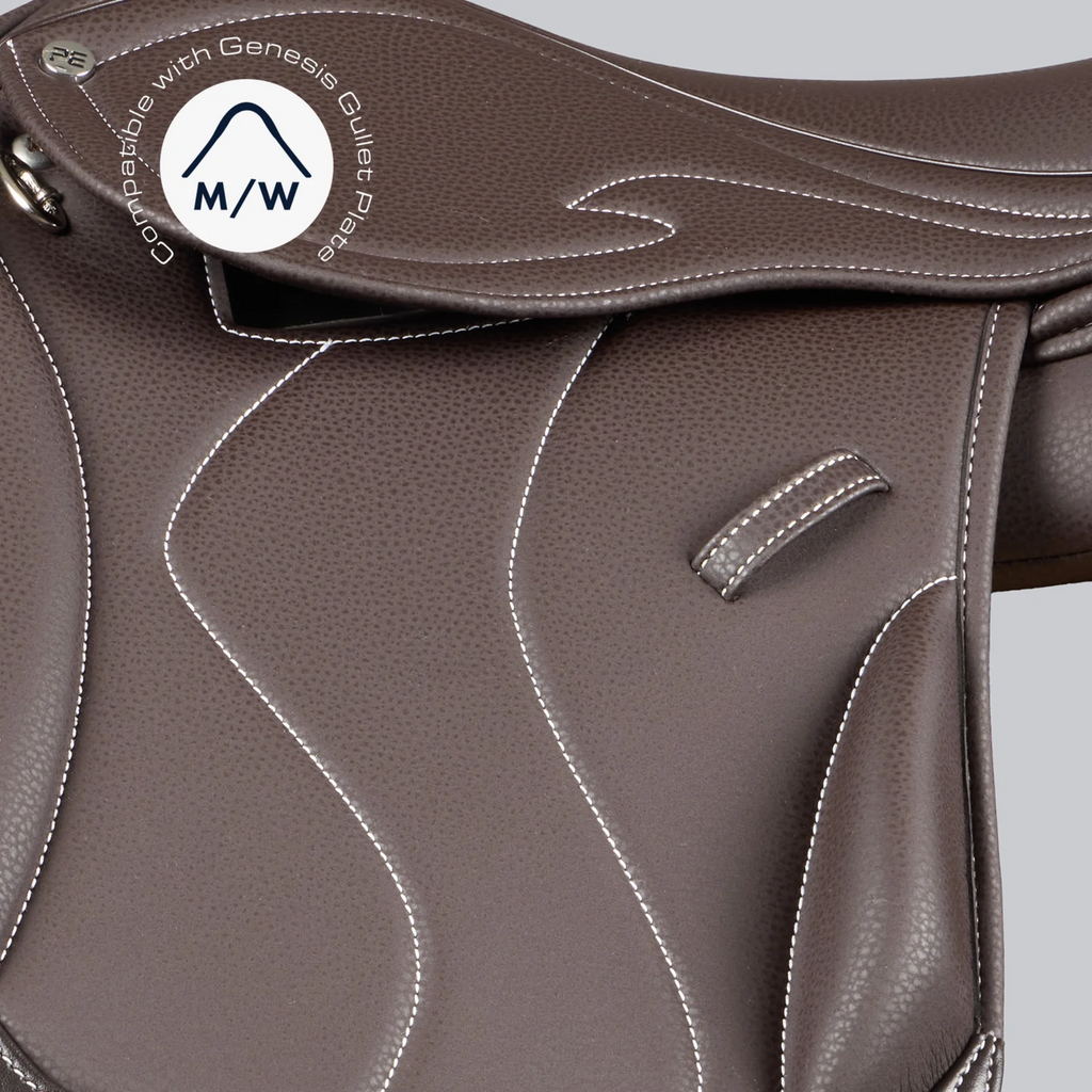 Premier Equine Rouen Synthetic Monoflap Cross Country Saddle - Dark Havana