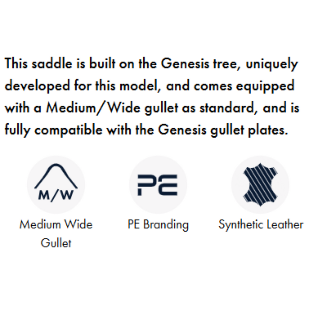 Premier Equine Rouen Synthetic Monoflap Cross Country Saddle - Dark Havana