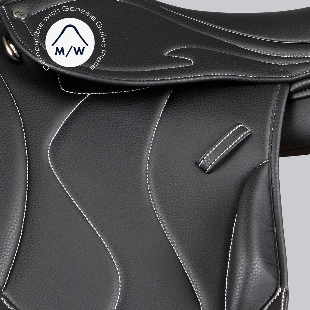 Premier Equine Rouen Synthetic Monoflap Cross Country Saddle - Black