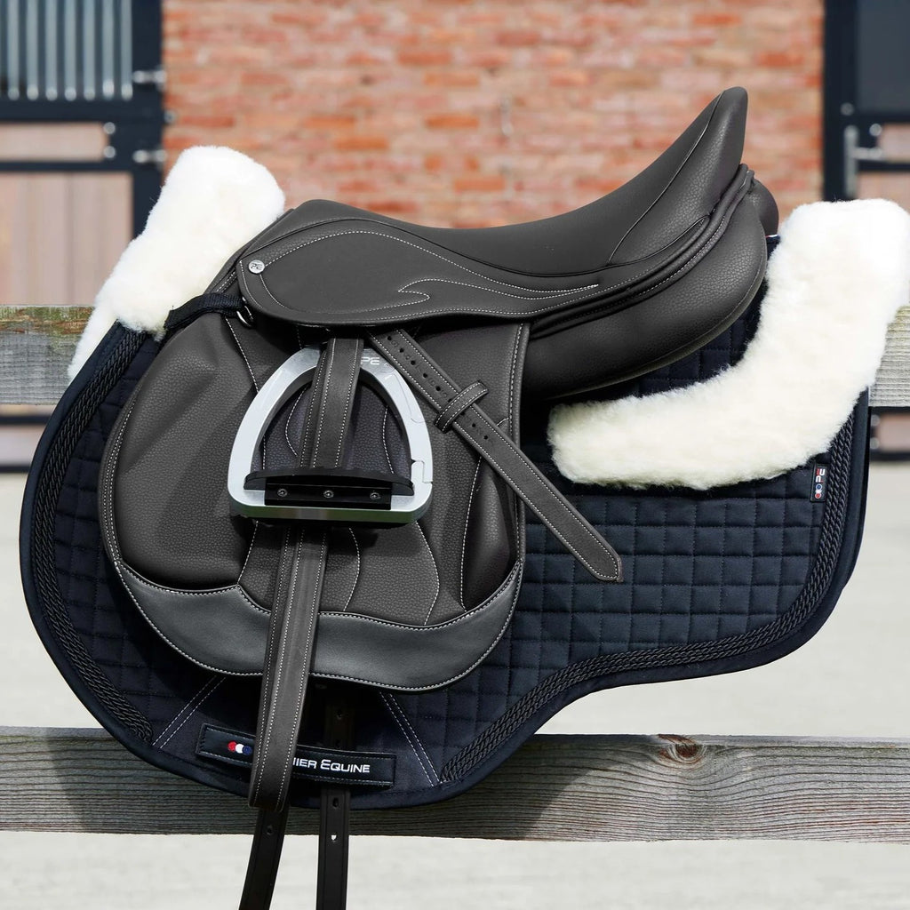 Premier Equine Rouen Synthetic Monoflap Cross Country Saddle - Black