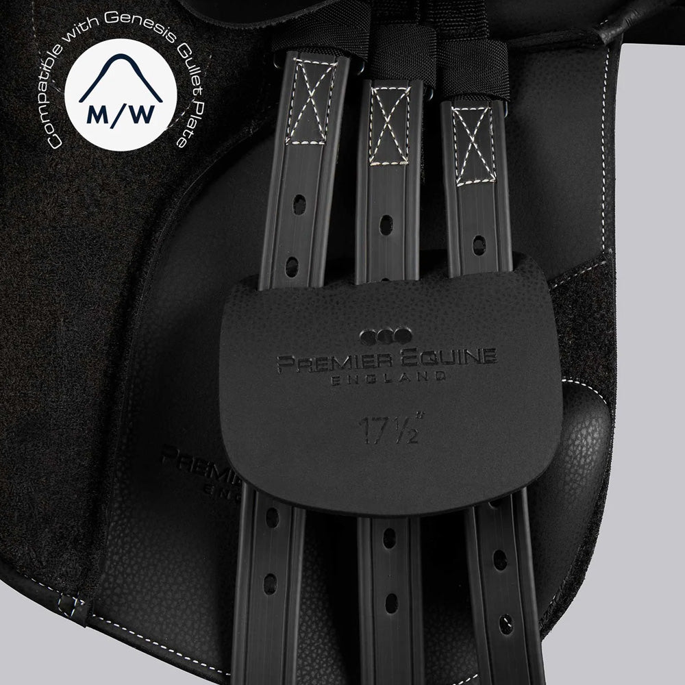 Premier Equine Bourges Synthetic GP Saddle - Black