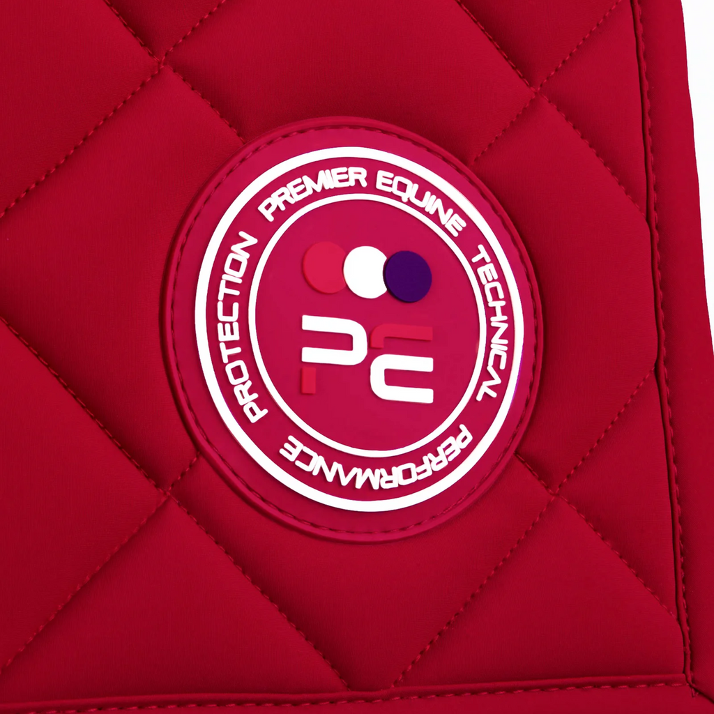 Premier Equine Atlas Close Contact GP/Jump Square - Red