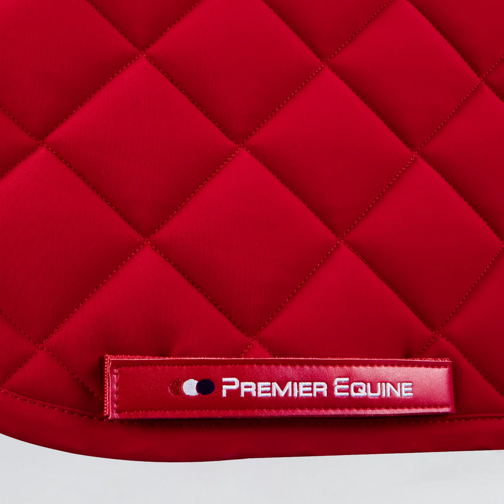 Premier Equine Atlas Close Contact GP/Jump Square - Red
