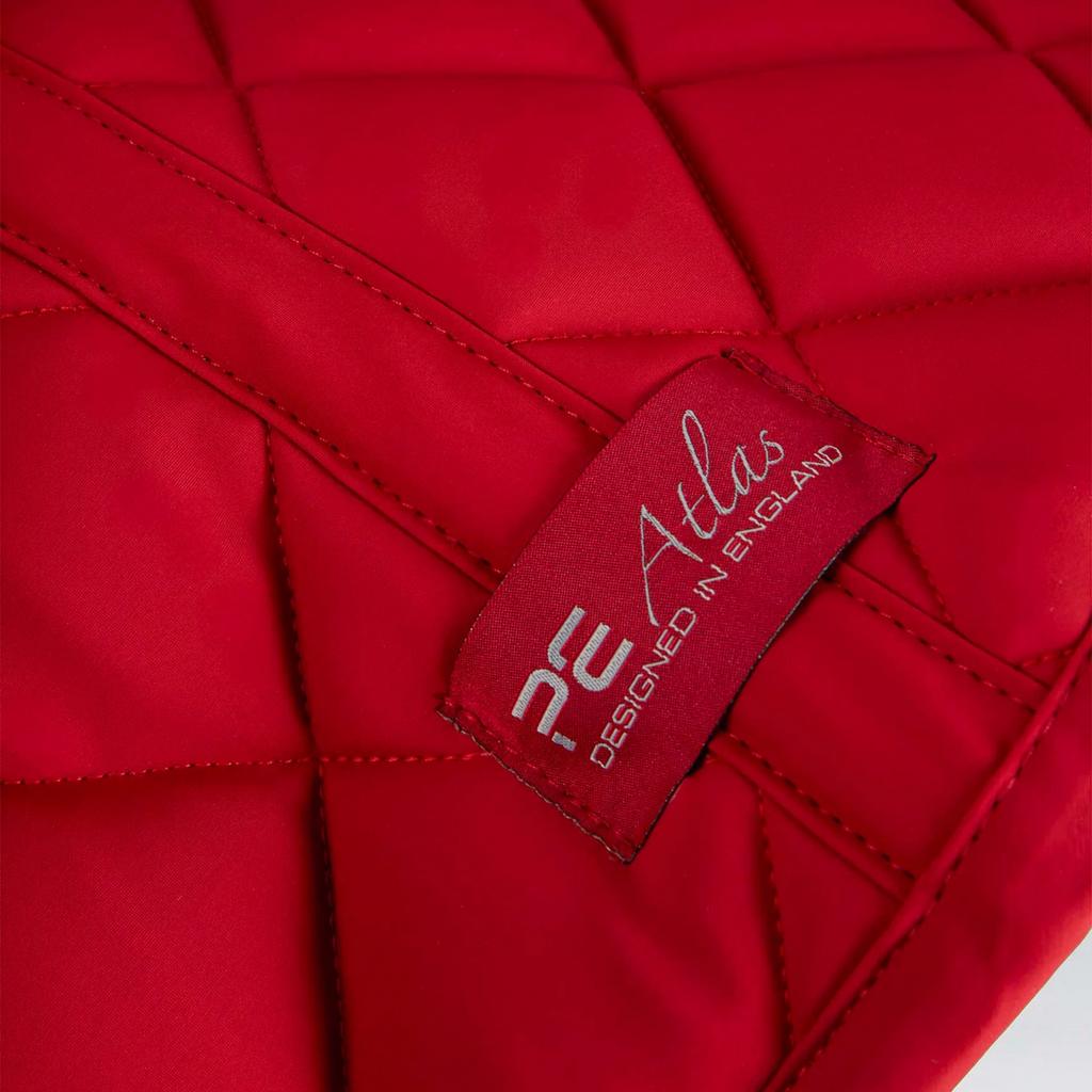 Premier Equine Atlas Close Contact GP/Jump Square - Red