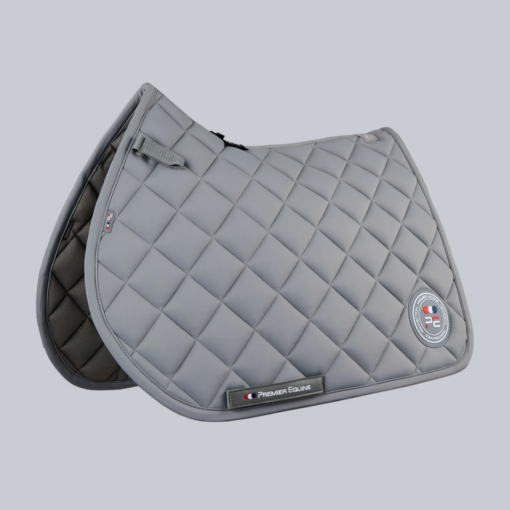 Premier Equine Atlas Close Contact GP/Jump Square - Grey