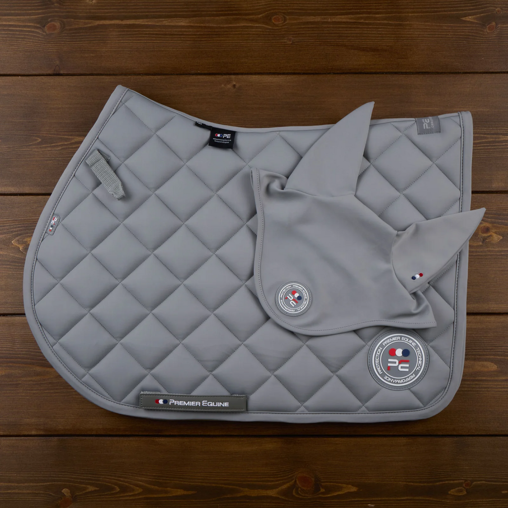 Premier Equine Atlas Close Contact GP/Jump Square - Grey