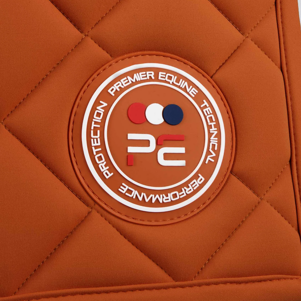 Premier Equine Atlas Close Contact GP/Jump Square - Burnt Orange