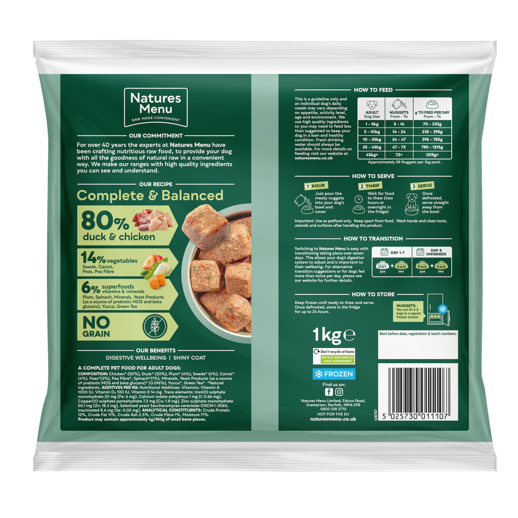 Natures Menu Nuggets - Duck/Chicken