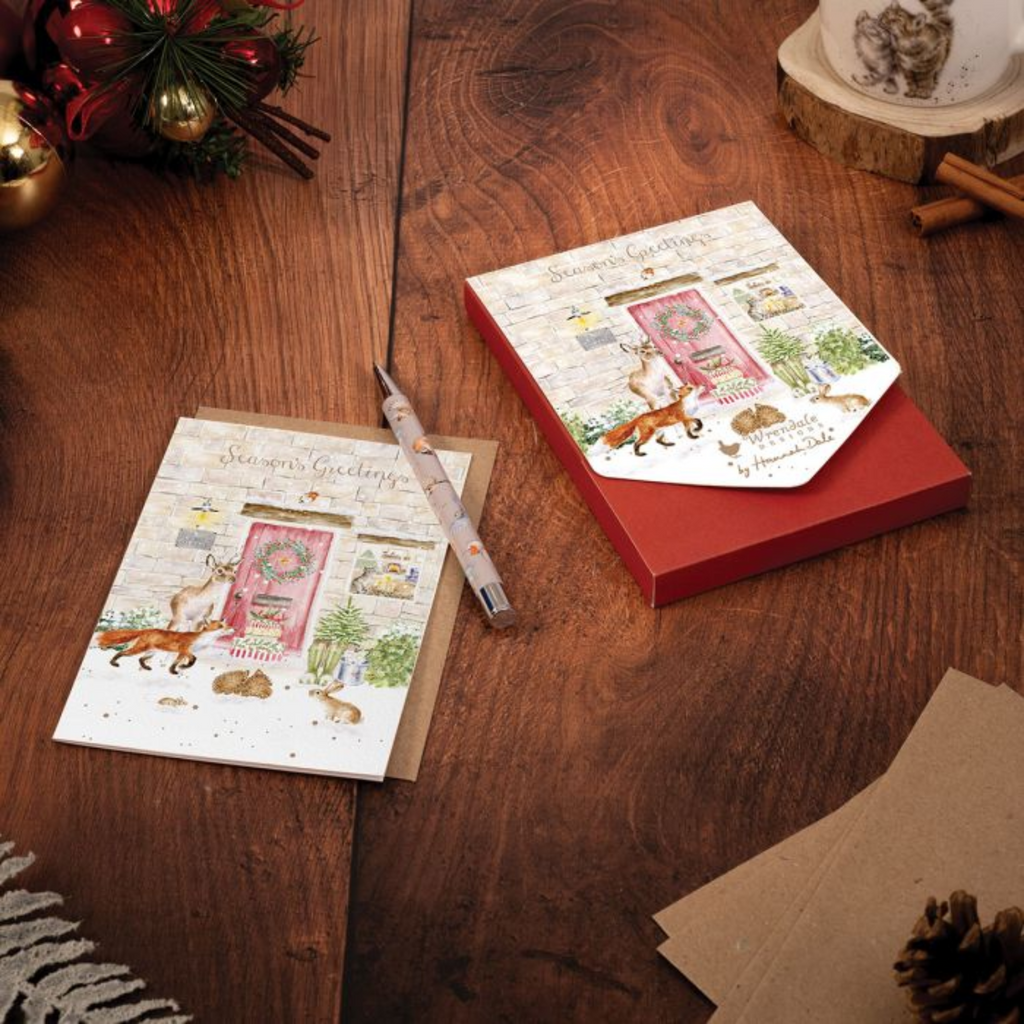 Wrendale Christmas Cottage Card Pack
