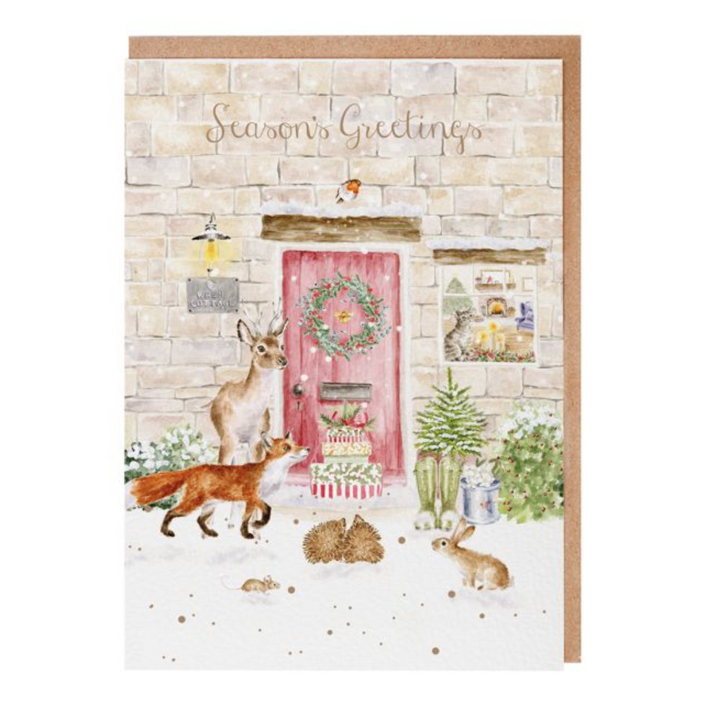 Wrendale Christmas Cottage Card Pack