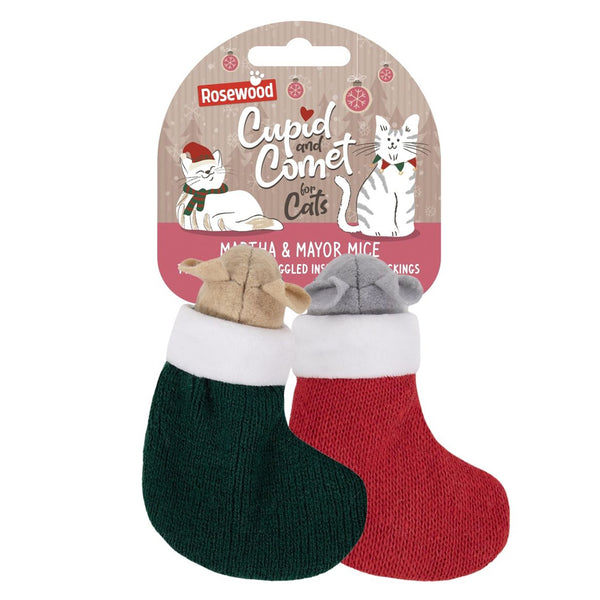 Rosewood Martha and Mayor Mice Duo Dog Toy