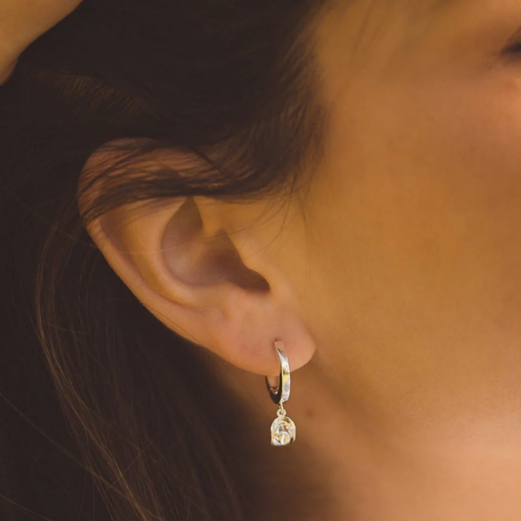 Reeves and Reeves Cowboy Charm Hoop Earrings