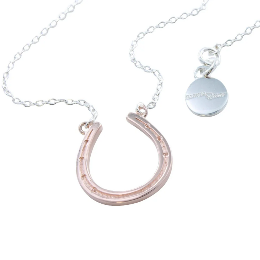 Reeves and Reeves Horseshoe Necklace - Rose Gold Plate