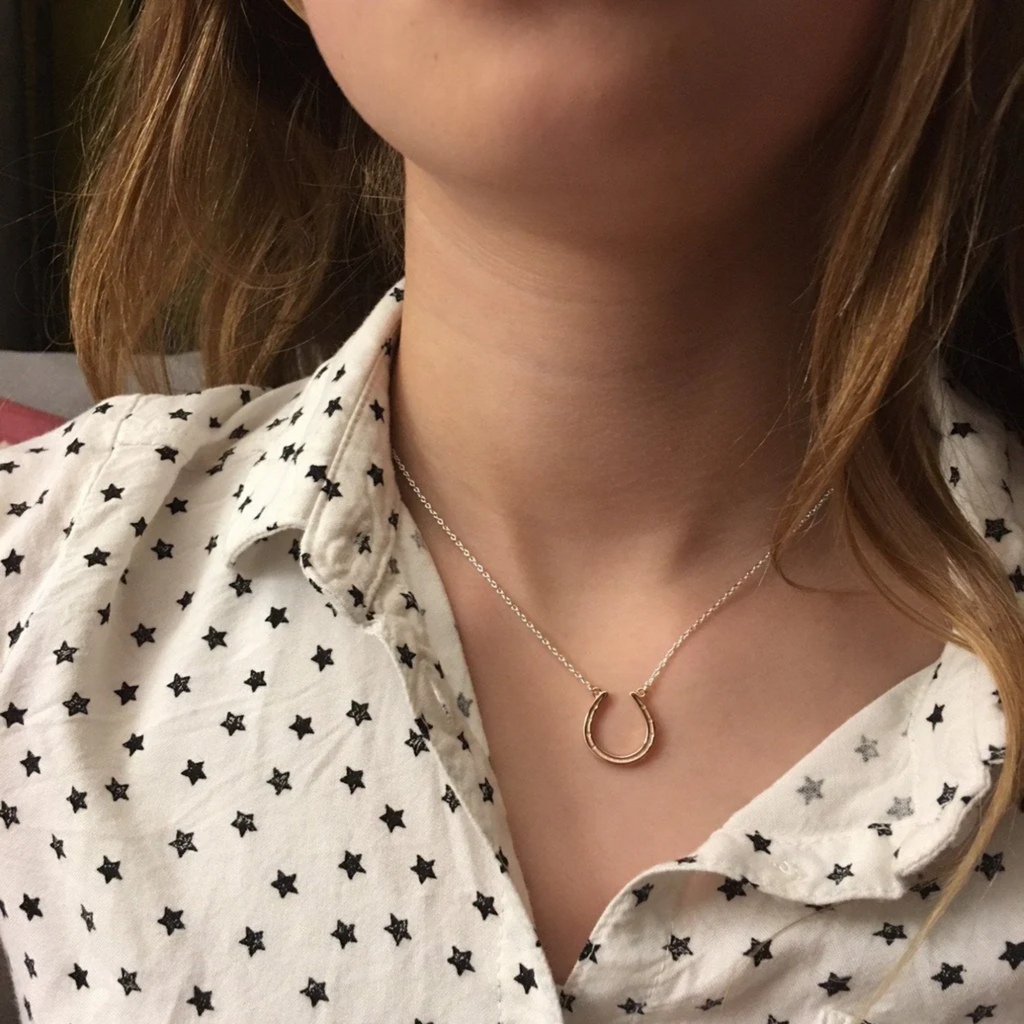 Reeves and Reeves Horseshoe Necklace - Rose Gold Plate