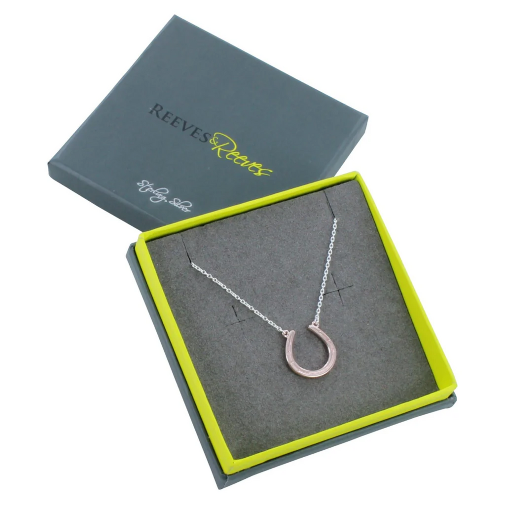 Reeves and Reeves Horseshoe Necklace - Rose Gold Plate