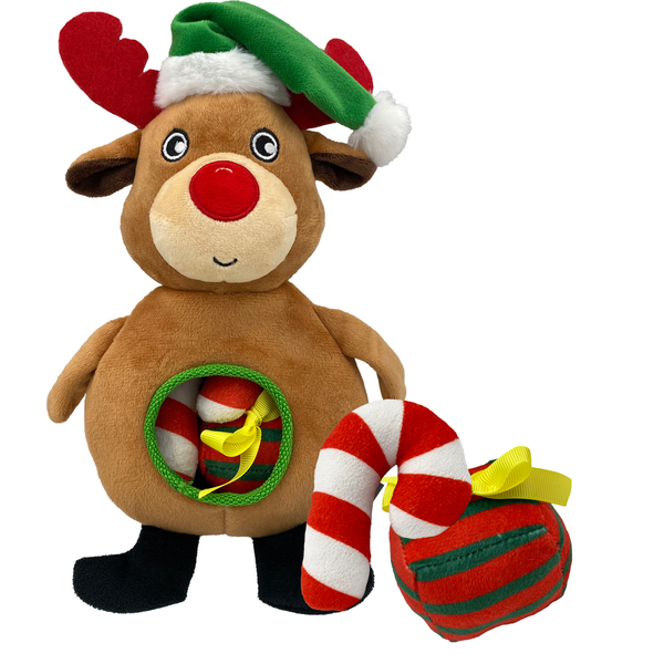 Hemmo and Co Reindeer with Presents Dog Toy