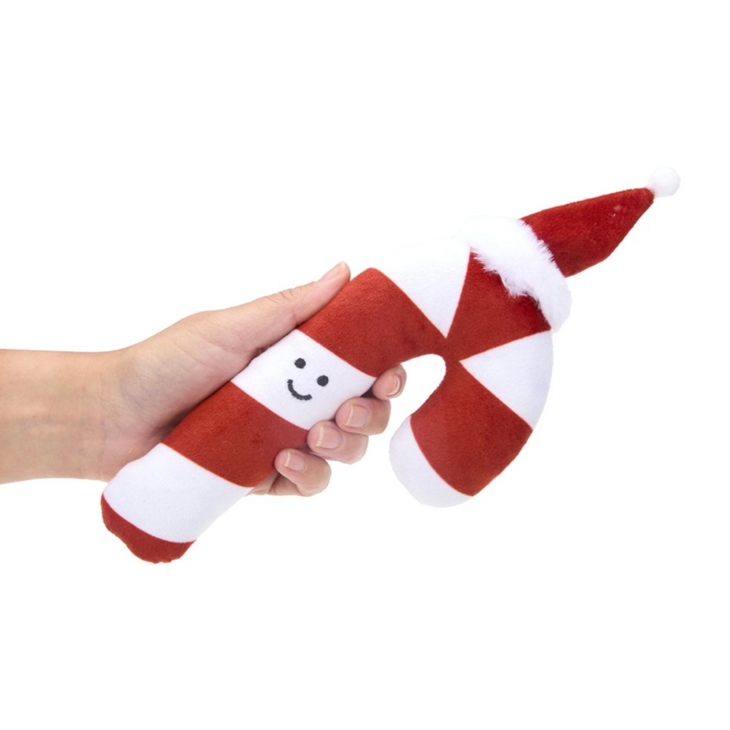 Petface Candy Cane Plush Dog Toy