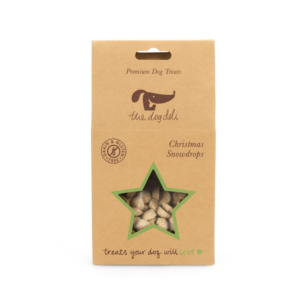 Petface Dog Deli Christmas Snowdrops Dog Treats - 100g