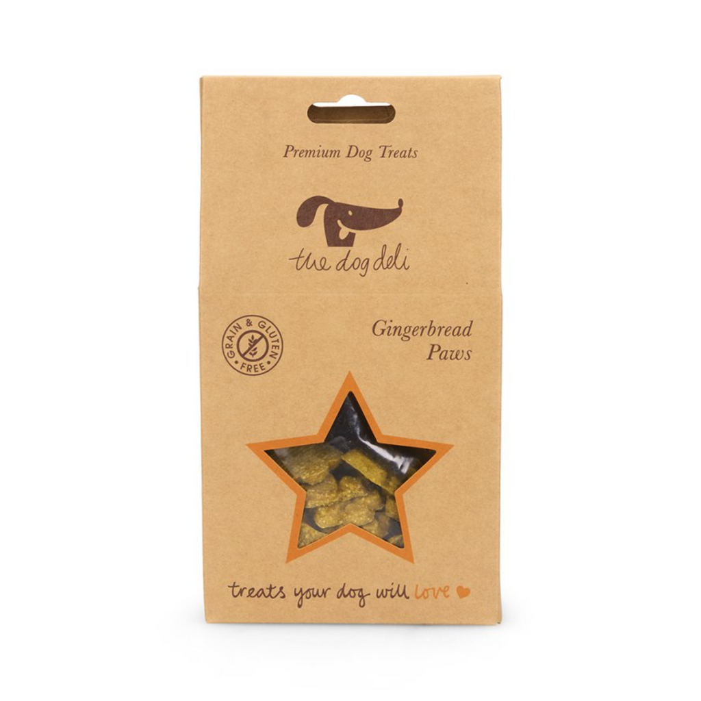 Petface Dog Deli Gingerbread Paws Christmas Dog Treats - 100g