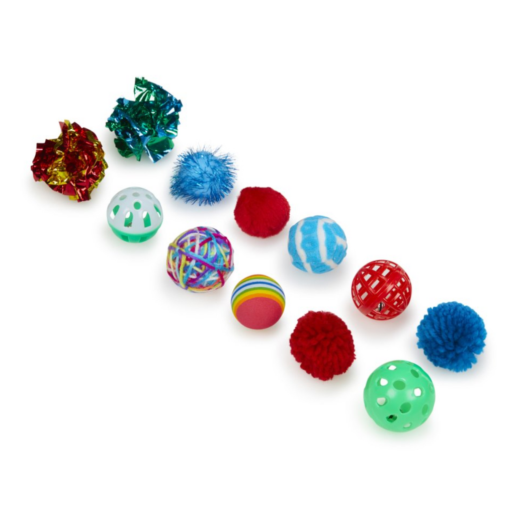 Petface Catkins Cat Play Pack - 12 Assorted Toys