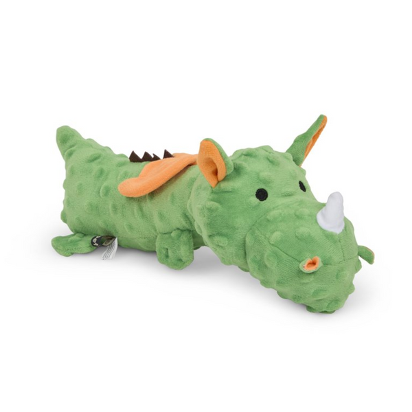 Petface Buddies Soft Green Dragon Plush Dog Toy