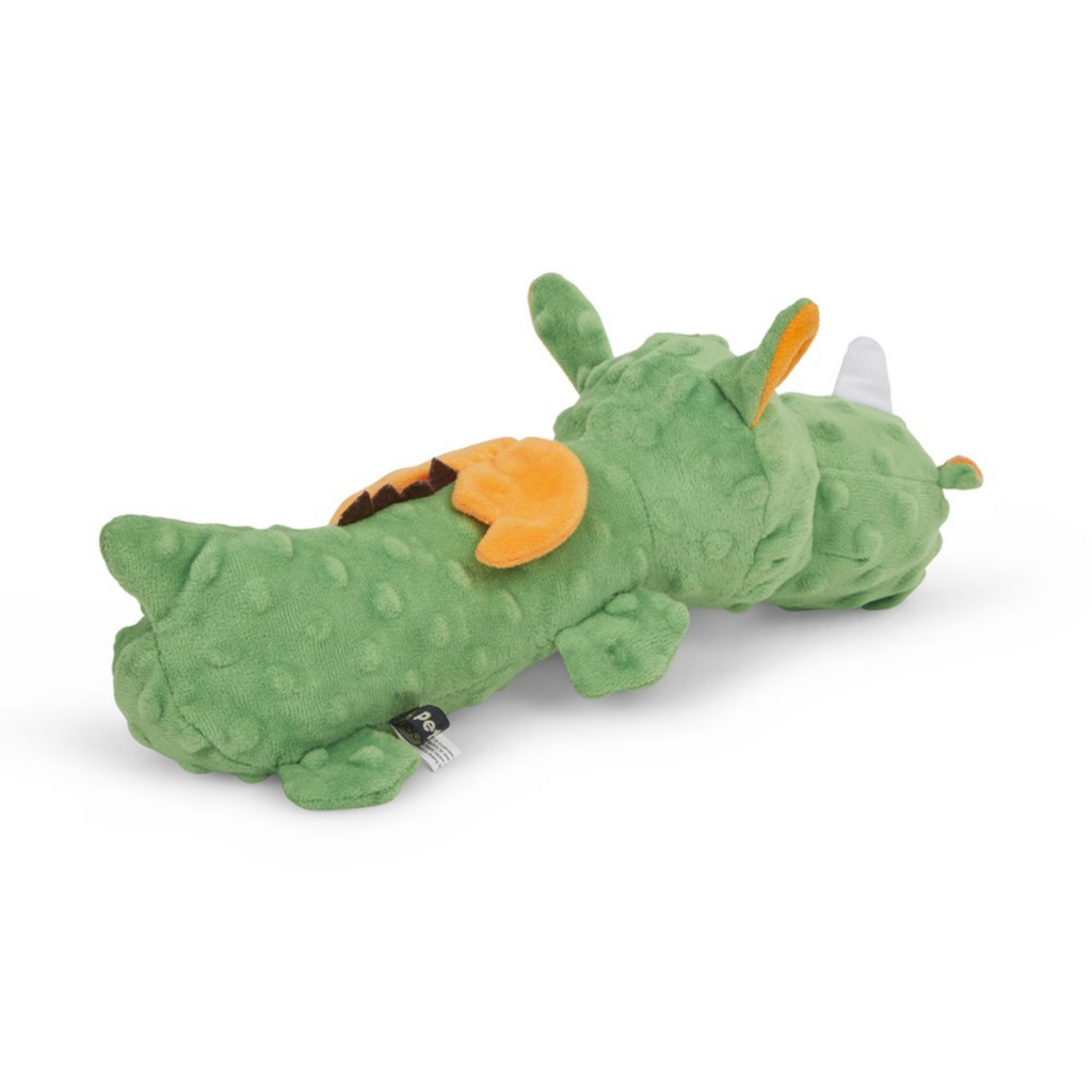 Petface Buddies Soft Green Dragon Plush Dog Toy